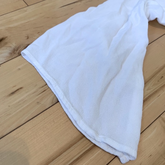 White Sheer Crop Top Aztec Print - Picture 7 of 7